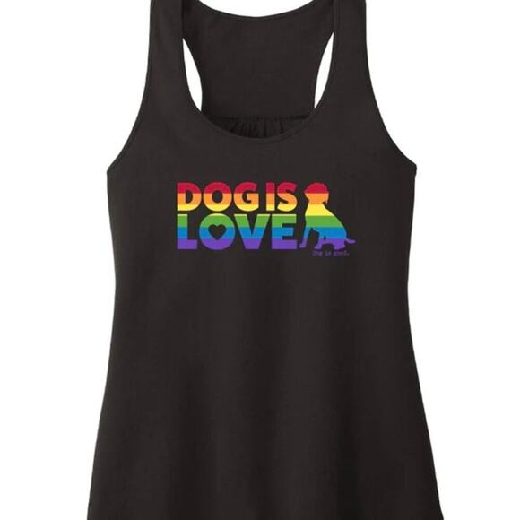 Dog is Good Tops - Dog Is Love Pride Tank Size L